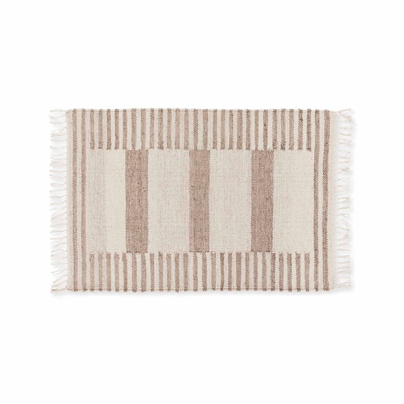 Serena & Lily Other - Serena and Lily Anza Striped Jute Flatweave Rug 2x3 *Brand New* Natural